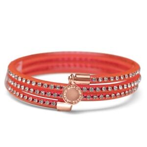 BNWT! Marc By Marc Jacobs Slinky Knockout Pink Zirconia Bracelet with rose gold